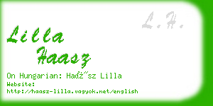 lilla haasz business card
